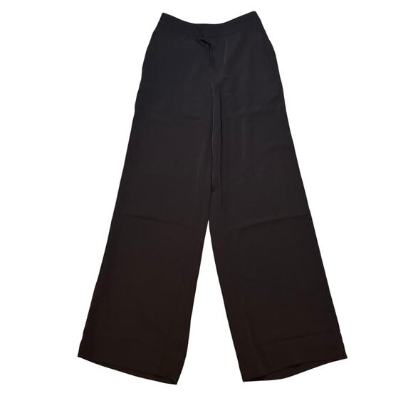 Madewell XXS Black Wide Leg Crepe Pull-On Pants NWT Work to Weekend - Picture 6 of 9